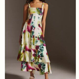 Anthropologie Tiered Maxi Dress